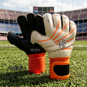 Gants de gardien de but de football personnalisables, durables, super adhérents, haute résistance à l'usure, flexibilité, protection des doigts en latex - Product Image 4