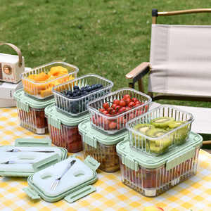 Refrigerated Fruit Preservation Container Kids Bento <strong>Box</strong> Outdoor Picnic <strong>Frozen</strong> Food Cool <strong>Lunch</strong> <strong>Box</strong> with Ice Pack Phone Holder - Product Image 5