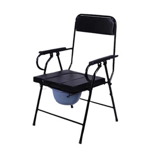 Folding Toilet Chair For Seniors And Pregnant Women With Anti Slip Feature Open Front Design - Product Image 4