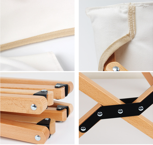 Silla Plegable de Lona para Exteriores de Buena Calidad, Silla Plegable de Madera Tipo Mariposa Portátil para Pesca, Picnic, Viajes y Camping - Product Image 6