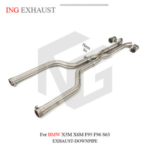 Tubo de Escape Intermedio de Acero Inoxidable ING para <span class=keywords><strong>BMW</strong></span> X5M X6M F95 F96 LCI S68, Alto Flujo, Alto Rendimiento, 1.5 mm de Grosor, 1 Año de Garantía - Product Image 6