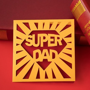 Regali d'<span class=keywords><strong>amore</strong></span> incavati all'ingrosso <span class=keywords><strong>per</strong></span> <span class=keywords><strong>papà</strong></span> festa del <span class=keywords><strong>papà</strong></span> cartolina d'oro biglietti d'auguri stampa Offset a caldo include busta - Product Image 2