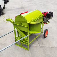 Décortiqueuse et Batteuse de Riz à Moteur Essence, Mini-Machine Professionnelle pour le Décorticage de Grains et Paddy, Matériel Agricole