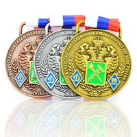 Médaille de karaté personnalisée en émail souple, en alliage de zinc doré antique, avec ruban, pour Taekwondo, BJJ et arts martiaux – Offre spéciale