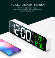 Horloges murales numériques à LED avec horloge de chevet, cadeaux à prix réduits