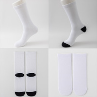 Chaussettes personnalisées avec logo personnalisé, nouvelle conception 2025, échantillons gratuits, 100% polyester, impression numérique 3D, chaussettes de longueur mi-mollet, sublimation