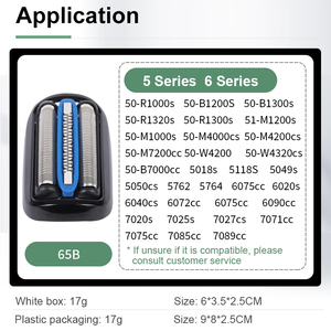 Cabezal de Repuesto para Afeitadora Eléctrica Compatible con <span class=keywords><strong>Braun</strong></span> <span class=keywords><strong>Serie</strong></span> <span class=keywords><strong>5</strong></span> y <span class=keywords><strong>Serie</strong></span> 6, Cuchilla de Malla 65B, 50-R1000s, 50-B1200S, 50-B1300s, 50-R1320s - Product Image 4