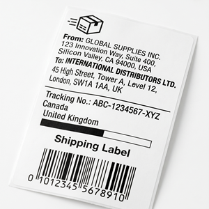 Étiquette d'expédition thermique directe recyclable de 110 mm 4x6, <span class=keywords><strong>autocollante</strong></span>, en <span class=keywords><strong>rouleau</strong></span>, pour imprimante thermique, emballage - Product Image 3