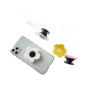 โลโก้สั่งทำ ขายส่ง ที่จับโทรศัพท์อะคริลิคแบบน่ารัก DIY ความหนา 5 มม. ที่จับโทรศัพท์รูปหัวใจ ที่จับโทรศัพท์แบบใสเคลือบอีพ็อกซี่ MOQ ต่ำ - Product Image 2