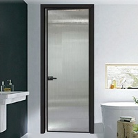 Portes intérieures de salle de bain à charnières de nouvelle conception / Porte de toilette à battants en aluminium