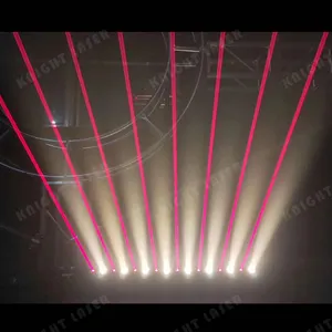 8 gözler rgb lazer led çubuk parti ışığı dönen ışın kırmızı lazer ışığı