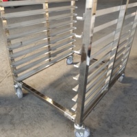 Chariot sur mesure en aluminium/acier inoxydable à 6/10/15/20 étages pour casseroles à petits pains et plateaux de cuisson