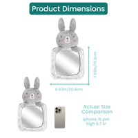 Miroir de voiture personnalisé à cadre souple pour bébé, orienté vers l'arrière, grand angle, pour siège arrière, fixation sur appuie-tête