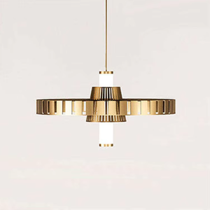 复古吊灯 工业设计照明 铁制亚克力 LED 吊灯 家用 - Product Image 4