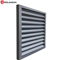 Fenêtre à persiennes en aluminium Rolansini AS2047, écran de fenêtre anti-impact, fenêtre résistante aux ouragans, fenêtre à persiennes en aluminium pour salle de bain