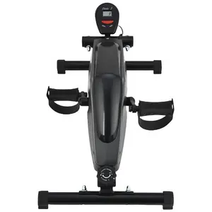 Bicicleta de exercício portátil para braço e perna com tela LCD, mini pedal de mesa e ciclo