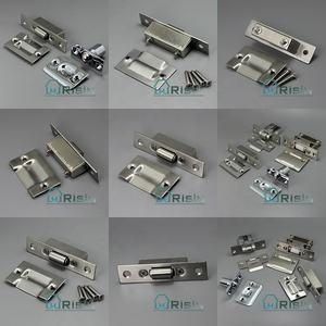 <span class=keywords><strong>ECREW</strong></span> Cierre de resorte de alta resistencia ajustable de acero inoxidable para gabinete, pestillo oculto superior, bisagra de montaje para puerta con rodillo de bola - Product Image 4