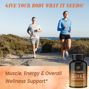 Etiqueta privada OEM Vitamina D3 K2 Magnesio 5000 IU, 120mcg K2 Cápsulas Vitamina K2 (MK7) con suplemento D3 Soporte inmunológico y óseo - Product Image 3