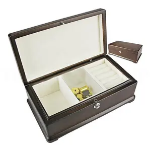 Kotak Alat Kayu Mainan dan Alat Set Kotak Perhiasan Kayu Cajas untuk Joyeria