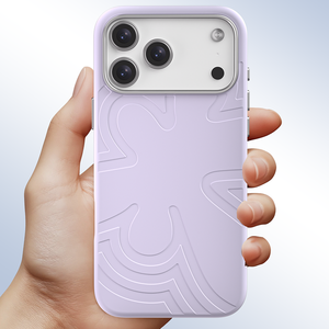 JOYPORODO V-S01 Coque de téléphone en silicone à motif floral, design exclusif, coque de couleur unie tendance pour iPhone 15 16 17 Pro Max - Product Image 3