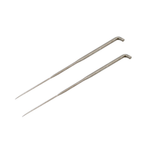 Aiguille en feutre triangulaire en acier inoxydable avec placage nickel, longueur 20 mm