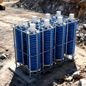 Chute spirale motorisée à faible entretien et anti-obstruction, 22-105 TPH, haute rigidité, à grains fins, pour minerai de lithium, spodumène et beryle - Product Image 1