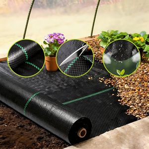 Toile de paillage noire en PP tissé pour le jardin et l'agriculture – <span class=keywords><strong>Anti</strong></span>-<span class=keywords><strong>mauvaises</strong></span> <span class=keywords><strong>herbes</strong></span> - Product Image 4