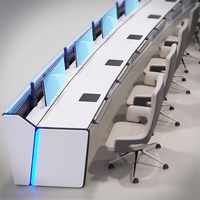 Console de salle de contrôle ergonomique personnalisée pour la sécurité des moteurs – Mobilier de conception sur mesure