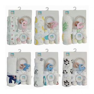 Coffret Cadeau Nouveau-né en Coton, Commande Mixte en Petites Séries, Couleurs Assorties Aléatoires, Non Limité aux Couleurs Affichées sur l'Image - Product Image 6