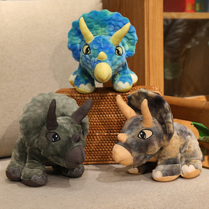 <span class=keywords><strong>Peluche</strong></span> <span class=keywords><strong>de</strong></span> Dinosaurio Triceratops con Logotipo Personalizado Simulado, <span class=keywords><strong>Peluche</strong></span> <span class=keywords><strong>de</strong></span> Tiranosaurio Rex, Estegosaurio, Iguanodon, <span class=keywords><strong>Velociraptor</strong></span> - Product Image 1