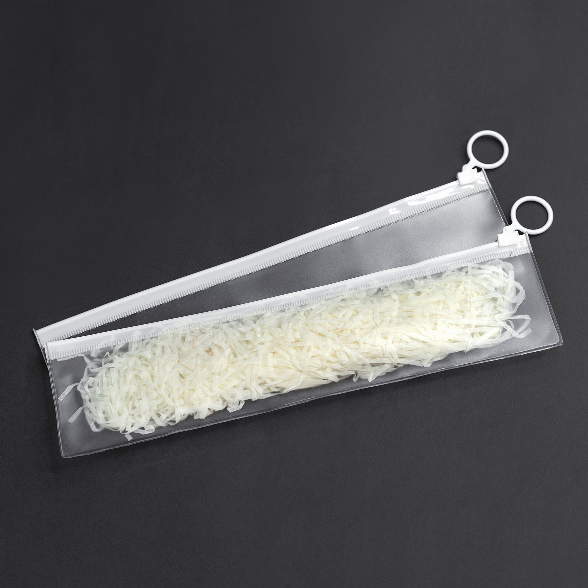 Frosted PVC with white ring