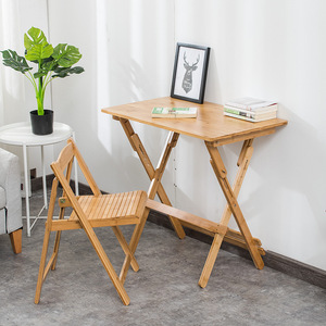 Bamboo Kids <b>Desk</b> Set <b>Foldable</b> Modern Study Furniture For Elementary Students <b>Small</b> Apartment Use - Product Image 2