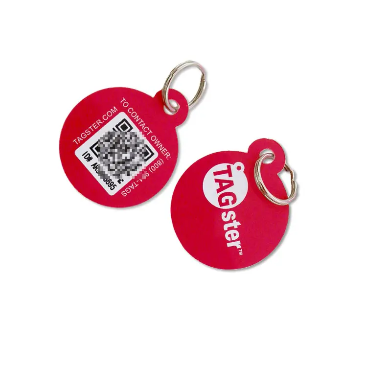 Factory wholesale printing full color Plastic Round Key Tag cheap giveaway tag