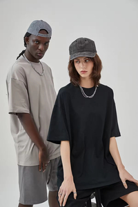 T-shirt de haute qualité imprimé 100% coton 230 GSM, t-shirt uni pour homme, t-shirt blanc uni unisexe, t-shirt de sport surdimensionné - Product Image 3