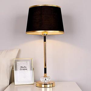 Modern American-Style High-End Crystal Decorative Bedside Lamp with Luxury Warm <b>Light</b> Creative Touch Remote Control Metal Shade - Product Image 1