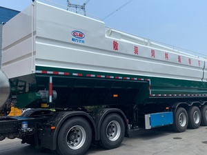 รถบรรทุกอาหารสัตว์ 40 ตัน รถบรรทุกขนส่งอาหารสัตว์แบบไม่บรรจุถัง 8x4 ดีเซล รถบรรทุกส่งเมล็ดพืชแบบไม่บรรจุถัง 3 เพลา รถพ่วงแบบกล่อง ขายตรงจากผู้ผลิต - Product Image 3