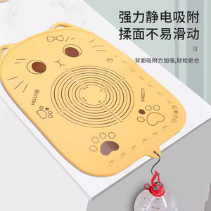Cat Pattern Silicone Kneading <b>Mat</b> Food Grade Non Stick Rolling <b>Board</b> For Dough Making Small Size Large Size - Product Image 1