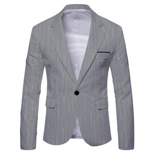 <span class=keywords><strong>Blazer</strong></span> Elegante da Uomo Stile Britannico, Giacca Casual Slim Fit, Cappotto <span class=keywords><strong>Maschile</strong></span>, <span class=keywords><strong>Blazer</strong></span> Stampato - Product Image 3