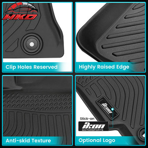 Alfombrillas para Kia Stinger RWD 2018-2023, para todo tipo de clima, TPE, moldeadas en 3D, protector de alfombra, 3 piezas, impermeables - Product Image 2