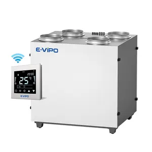 E-VIPO垂直ERV換気HVAC新鮮空気換気システム空気交換器壁熱回収換気レキュペレーター