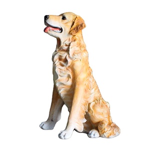 Statues <span class=keywords><strong>de</strong></span> chiens en résine grandeur nature attrayantes pour la décoration <span class=keywords><strong>de</strong></span> zoo en extérieur - Product Image 1
