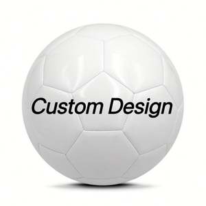 Ballon de football thermocollé durable personnalisable par le fabricant, en cuir PU, tailles 5/4, modèle Paire De Marque, en promotion - Product Image 1