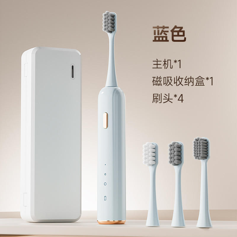 [สีน้ำเงิน] ชุดเดินทางพร้อมหัวแปรง 3 หัว