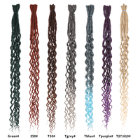 24 pollici 5 fili sottili Boho Soft De Dreadlock Boho Dreadlock Dreadlock sintetico doppio con trecce Boho Box
