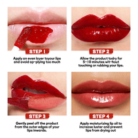 Brillo Labial Vegano Mineral Herbal Brillante de Etiqueta Privada HKH, Hidratante, Resistente al Agua y a las Besos, Efecto Peel-off, Humectante y de Larga Duración