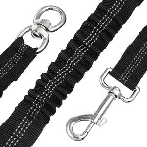 Laisse extensible en nylon réfléchissant, robuste, durable, élastique, pour la marche et la course, pour petits et moyens animaux - Product Image 3