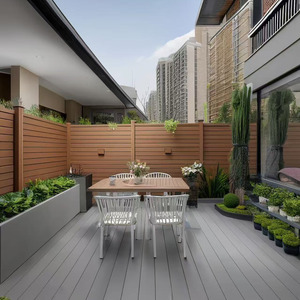 Vente directe du fabricant, revêtement de sol extérieur en WPC carré <span class=keywords><strong>pour</strong></span> jardin, revêtement de sol extérieur, <span class=keywords><strong>terrasse</strong></span>, cour, site pittoresque - Product Image 6