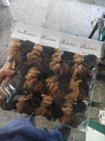 Élastique à cheveux personnalisé de 3 cm, coloré, style coréen, dessin animé, haute élasticité, pour enfants, blanc