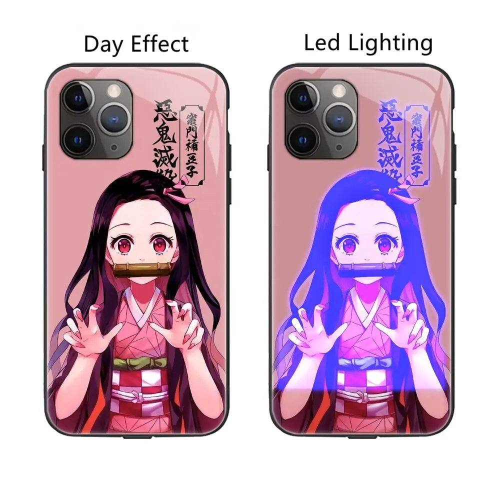 Hot Selling Custom Marvel OEM Design LED Calling Flash Luminescent Mobile Phone Case for Apple Iphone 13