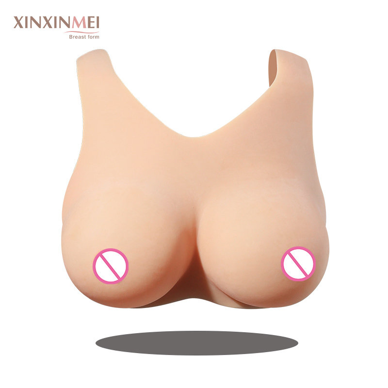 OEM/ODM Upgraded Silicone Breast Form False Breasts One Piece Vest Version Small Chest Display Big Chest